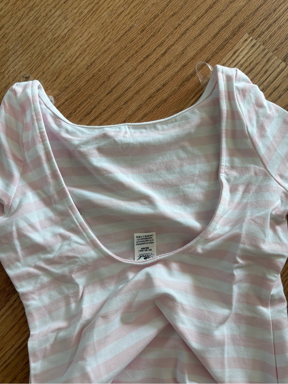 Frankie's Bikinis Pink & White Striped Lace-Trim Dress - Picture 2 of 2